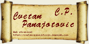 Cvetan Panajotović vizit kartica